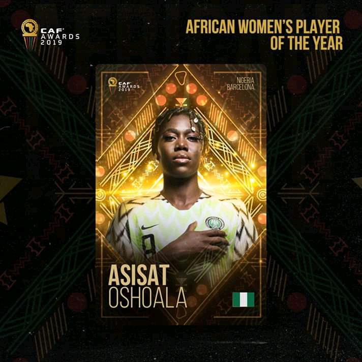 Asisat Oshoala African Women Player Of the Year