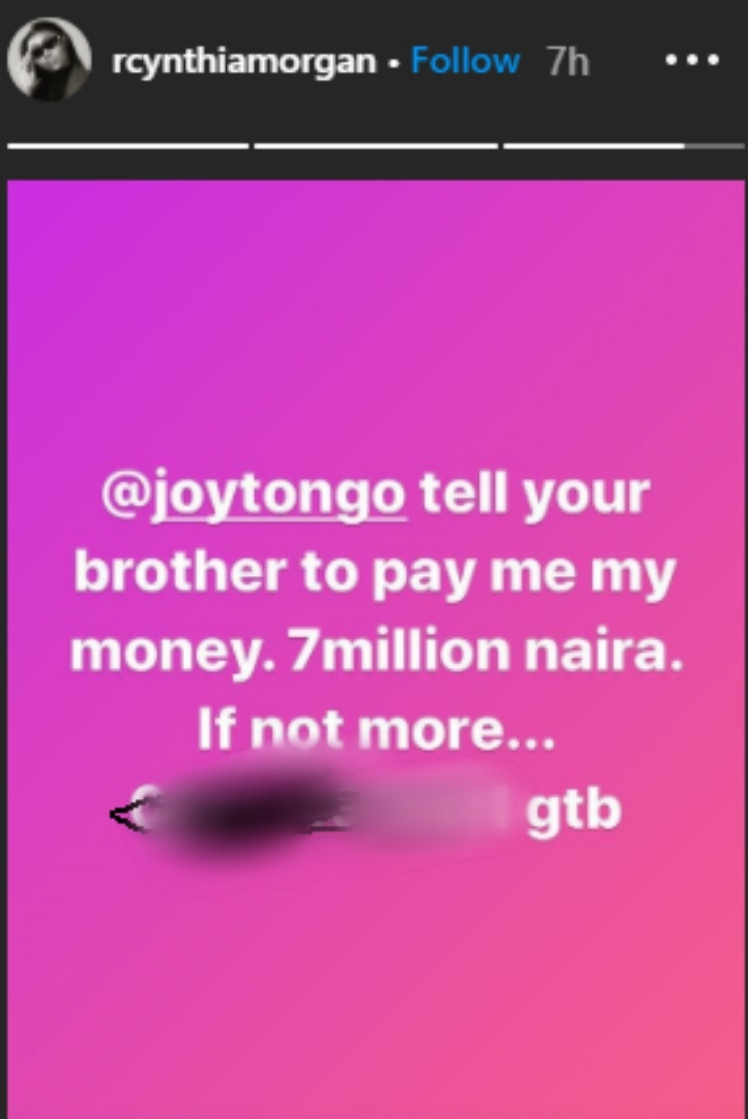 Cynthia Morgan Jude Okoye