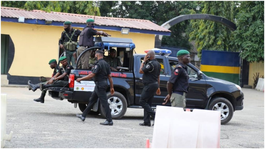 Nigeria Police in Station