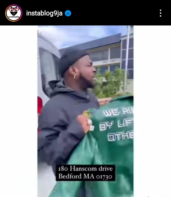 Lucky Fans Finds Davido's Customized Jacket After His Performance In Boston, USA
