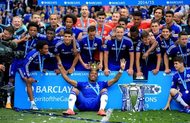 Didier Drogba won a fourth Premier League title after returning to Chelsea for a second spell in 2014