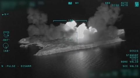 Two Ukrainian Su-27s strike Russian facilities on Snake Island in the Black Sea in May