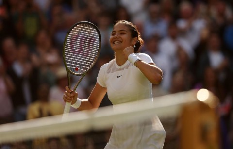 Emma Raducanu into second round at Wimbledon after win over Alison van Uytvanck on Centre Court debut