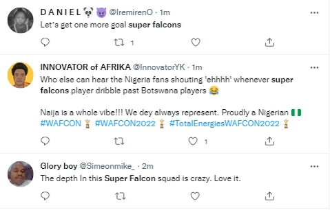 Reactions as Nigeria beats Botswana 2-0 in 2nd group game