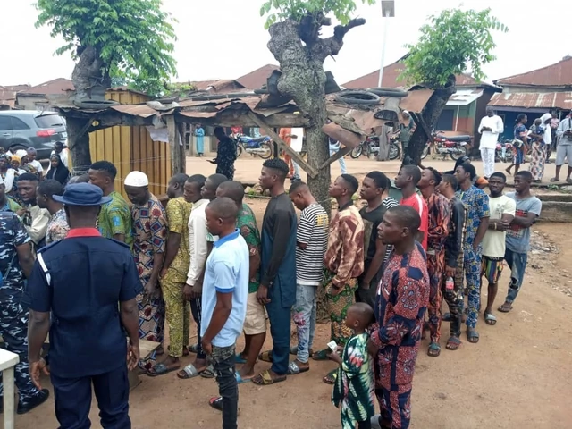 Young voters participating in the Osun election.