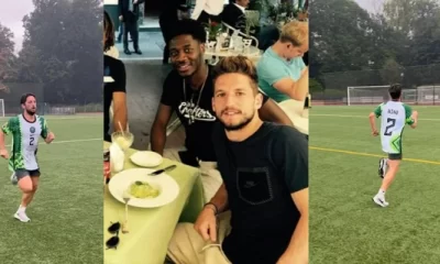 Dries Mertens transforms the Super Eagles jersey into workout attire