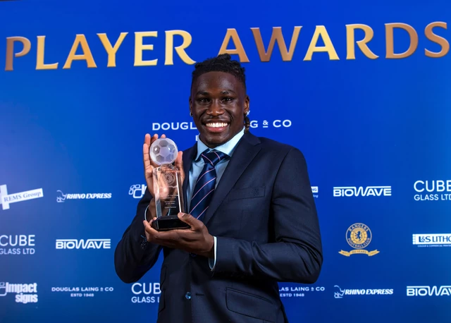 Calvin Bassey won the 2022 Rangers Young Player of the Year Award