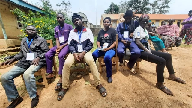 Party agents in the Osun governorship election.