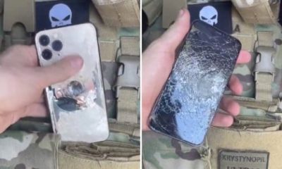 Ukrainian soldier claims iPhone saved his life after stopping a bullet