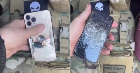 Ukrainian soldier claims iPhone saved his life after stopping a bullet
