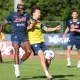 A picture of Osimhen in training with Napoli has gone viral on social media