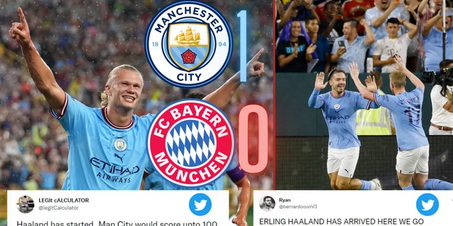 Reactions as Erling Haaland gives Man City victory over Lewandowski-less Bayern