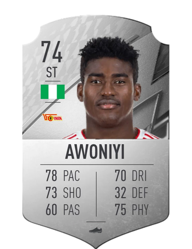 Awoniyi FIFA 22 Card