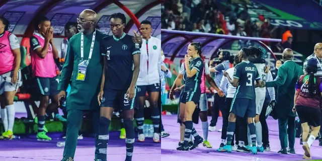 WAFCON 2022 'In everything we give thanks' - Pinnick praises 'gallant' Super Falcons despite loss to Morocco