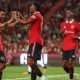 Anthony Martial celebrates his goal in Manchester United