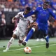 Calvin Bassey in the Europa League final against Eintracht Frankfurt