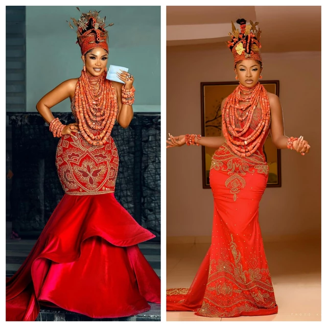 Iyabo Ojo and Liquorose as Edo brides