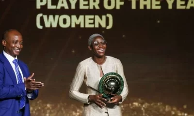 CAF AWARDS Oshoala reveals why she dedicated her 5th Player of the Year award to Super Falcons