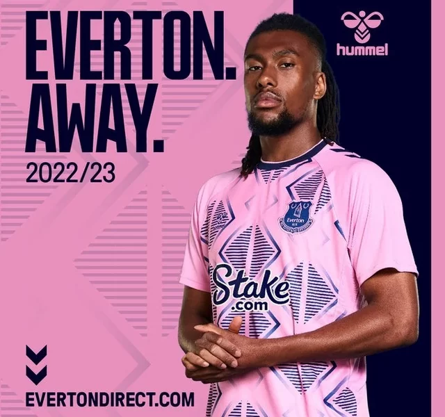 SUPER EAGLES Alex Iwobi models Everton away jersey [Photos/videos]