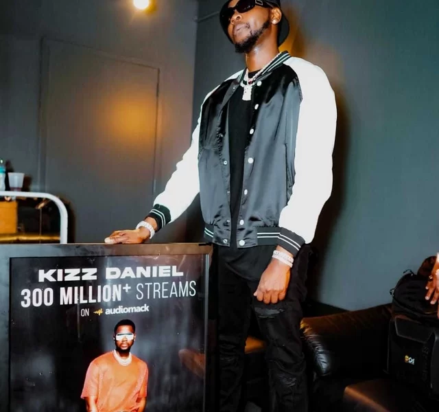 Kizz Daniel receives plaque from Audiomack for hitting over 300 million streams