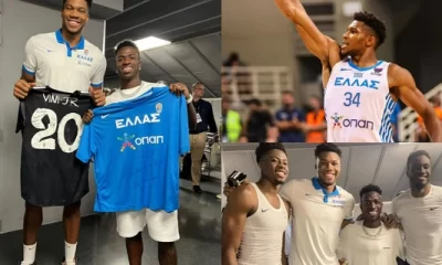 Vincius Jr. "Star of Real Madrid" and Giannis Antetokounmpo team up [photos]