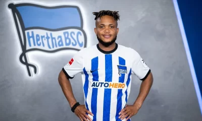 The head coach of Hertha Belin is amazed with Chidera Ejuke, saying that he improves every training session.