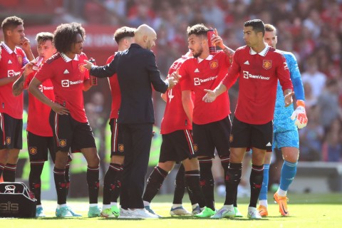 Ronaldo and Ten Hag seemed to disagree in a friendly