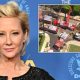 Actress Anne Heche is "critically injured" as a car plows into a house and catches fire