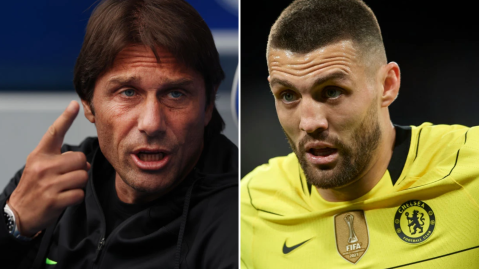 Antonio Conte discusses the tunnel bust-up with Mateo Kovacic of Chelsea.