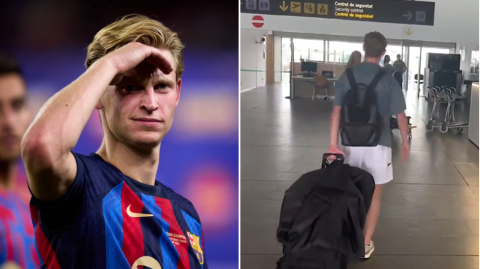 Reason Manchester United and Chelsea target Frenkie de Jong has flown to London