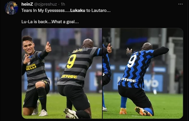 Reactions as Romelu Lukaku shines in Inter Milan's 3-0 win over Spezia 