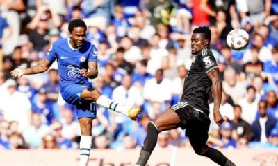 Sterling scores his first goal for Chelsea since joining from Manchester City