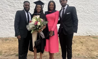 Danielle's graduation is a cause for celebration for Jay-Jay Okocha.