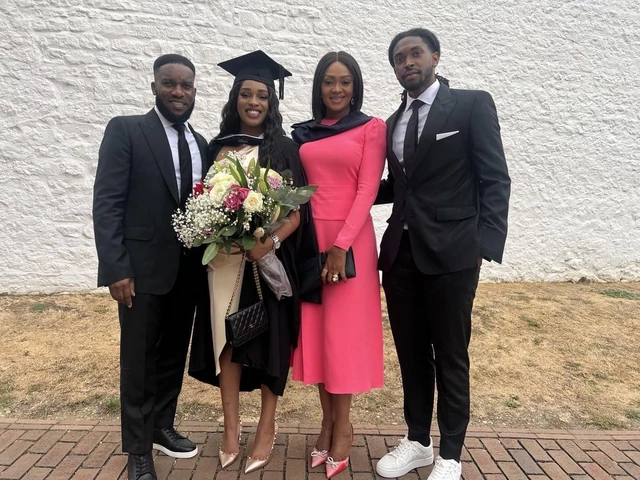 Danielle's graduation is a cause for celebration for Jay-Jay Okocha.