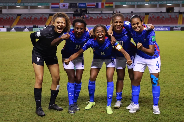 France U20 team celebrates after the win over South Korea.