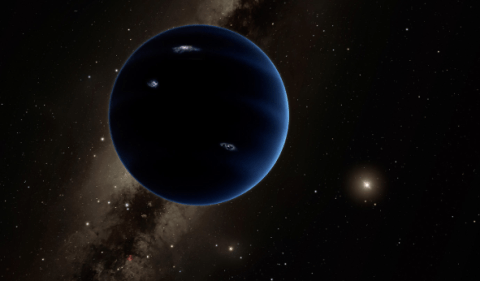 An artist’s impression of how Planet 9 could look 