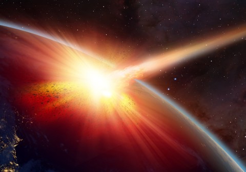 According to scientists, enormous meteorite impacts are what formed the continents