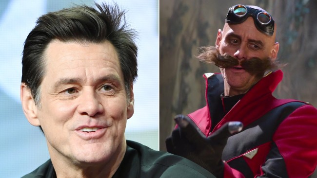 Jim Carrey performs an amazing death metal imitation while discussing the secrets of the villain from Sonic 2