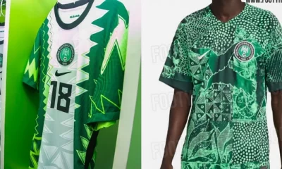 Leaked photos show the Super Eagles of Nigeria's "Adire" 2022 World Cup uniform