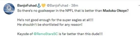 Nigerian Reactions to Maduka Okoye's boner in Algeria friendly