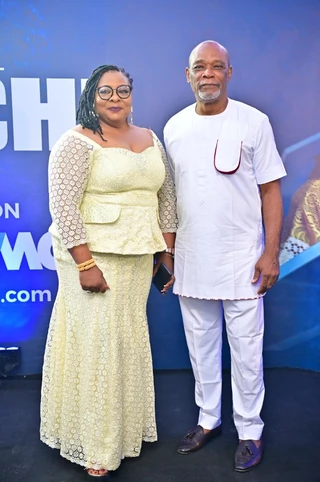 Norbert & Gloria Anozie-Young at the premiere of Diiche