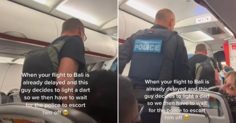 Man booted from flight for lighting up a cigarette in his seat