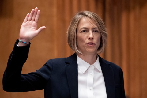 TikTok’s COO Vanessa Pappas is sworn-in to testify before the Senate Homeland Security and Governmental Affairs Committee hearing on social media’s impact on Homeland Security