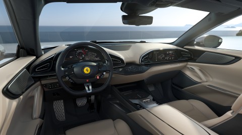 And the inside has a splash of classic Ferrari