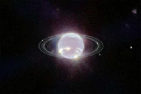 Neptune’s elusive rings pictured by the James Webb Space Telescope