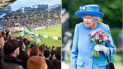 Shamrock Rovers fans celebrate Queen Elizabeth ll’s death with vile chant during game