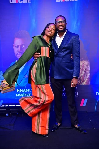 Uzoamaka Aniunoh & James Omokwe at the premiere of Diiche