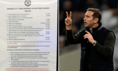 Frank Lampard discusses Chelsea-style fining system with Everton players