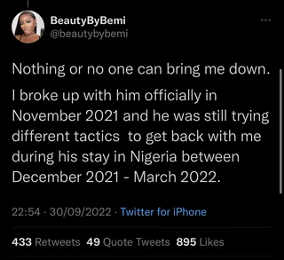 Beauty By Bemi accuses BBNaija’s Sheggz of abuse