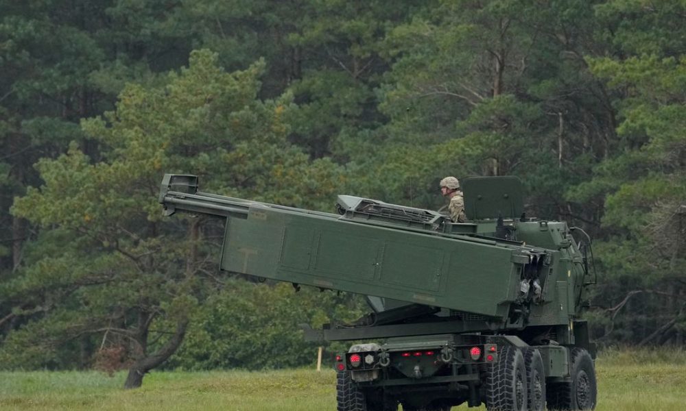 A M142 High Mobility Artillery Rocket System (HIMARS) takes part in a military exercise near Liepaja, Latvia September 26, 2022